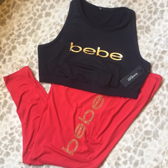 bebe Pants - BEBE Sport 2pc Set Top & Pants  Size 3X